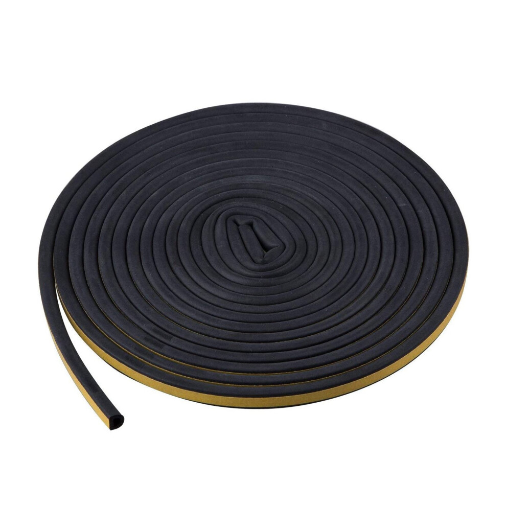 Sealing Strip 5M Black D Shaped Door Seal Strip For Door And Window 4713779679365