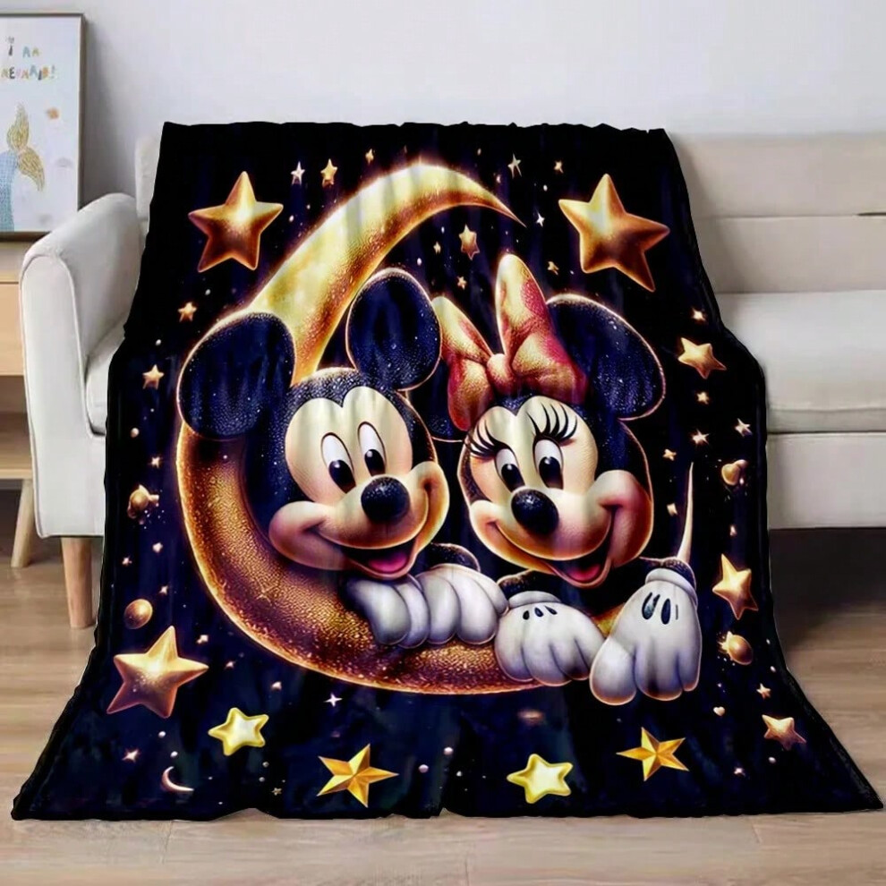 (27, 150X200CM) 31 Style Mickey Minnie Mouse HD Flannel Warm Blanket Throw Office Thick Soft Blankets Home Sofa Decor Camping Kids Boy Girl Gift-image-OPC-PJCZSDJ-NEW
