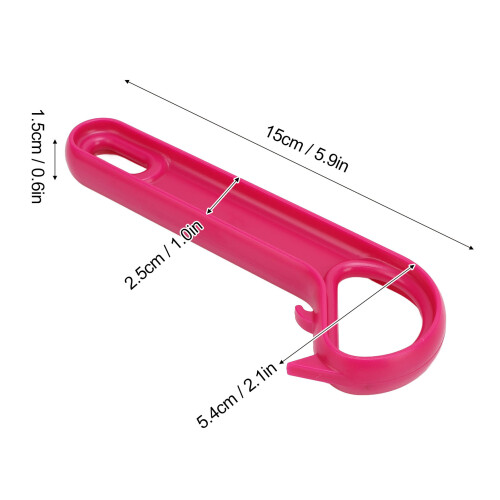 2 pezzi Apriscatole con anello, ABS, 15  5,4 cm, viola 1