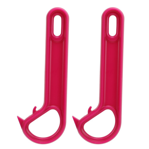 2 pezzi Apriscatole con anello, ABS, 15  5,4 cm, viola