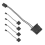 5Pcs IDE to 3 Pin Fan Power Cable PC Cooling Convertor Cable 2