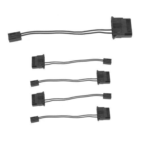 5Pcs IDE to 3 Pin Fan Power Cable PC Cooling Convertor Cable 2