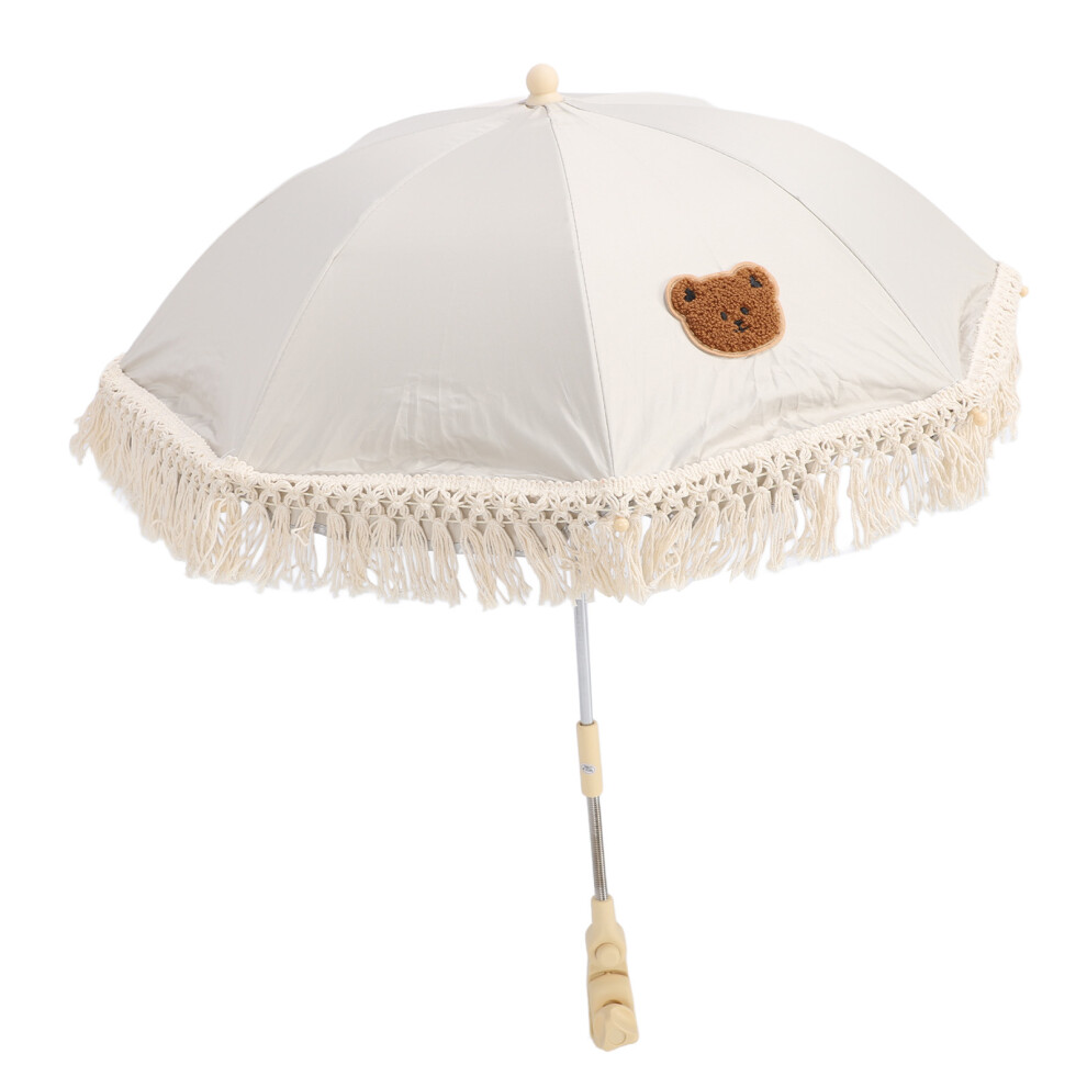Baby Parasol with Tassel Fringe UV Protection 63x50cm for Stroller