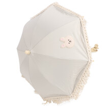 Parasole da bambino con frange 63 x 50 cm, motivo coniglio