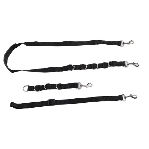 3er-Set schwarze Nylon-Bauchgurte für Hunde 1