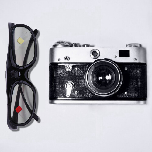 4 PCS Active Shutter 3D Glasses for DLP Link Compatible 96-144HZ 2
