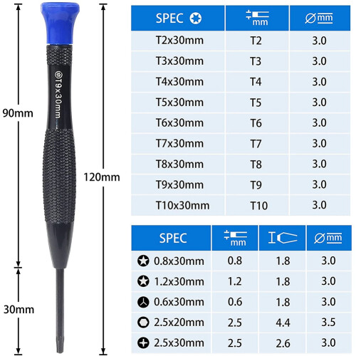30 in 1 Torx Screwdriver Kit Magnetic Precision Screwdriver Set 1