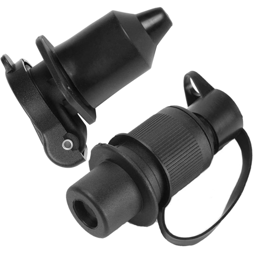 Trailer Plug Adapter Motorhome Power Cord Socket 3-Pin European-Style