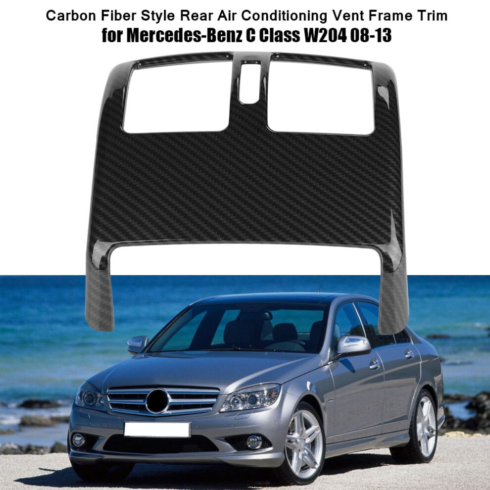 Carbon Fiber Style Rear Air Vent Trim For Mercedes C Class W204 2008-2013 6931334570065