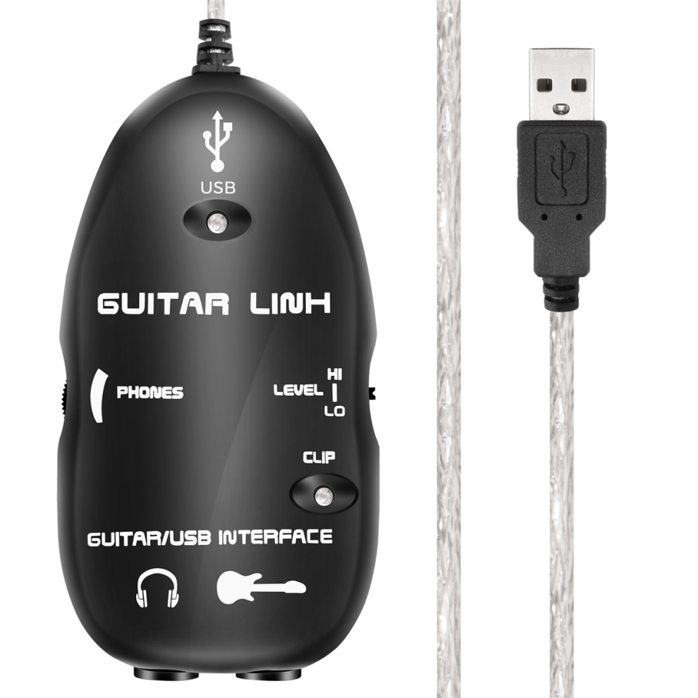 Guitar To Usb Interface Link Cable Adapter /Pc Recording Cd Studio Laptop 4713779689111