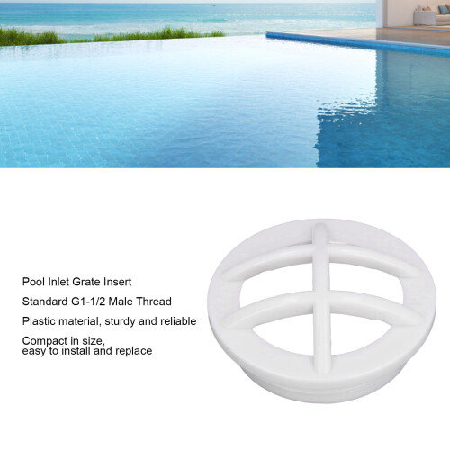 3 pezzi SP1026 G1-1/2 Grata di ingresso in ABS bianca 2