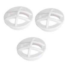 3 pezzi SP1026 G1-1/2 Grata di ingresso in ABS bianca