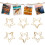 Golden Star Shape Paper Clips 100pcs Small 16