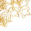 Golden Star Shape Paper Clips 100pcs Small 5