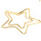 Golden Star Shape Paper Clips 100pcs Small 9