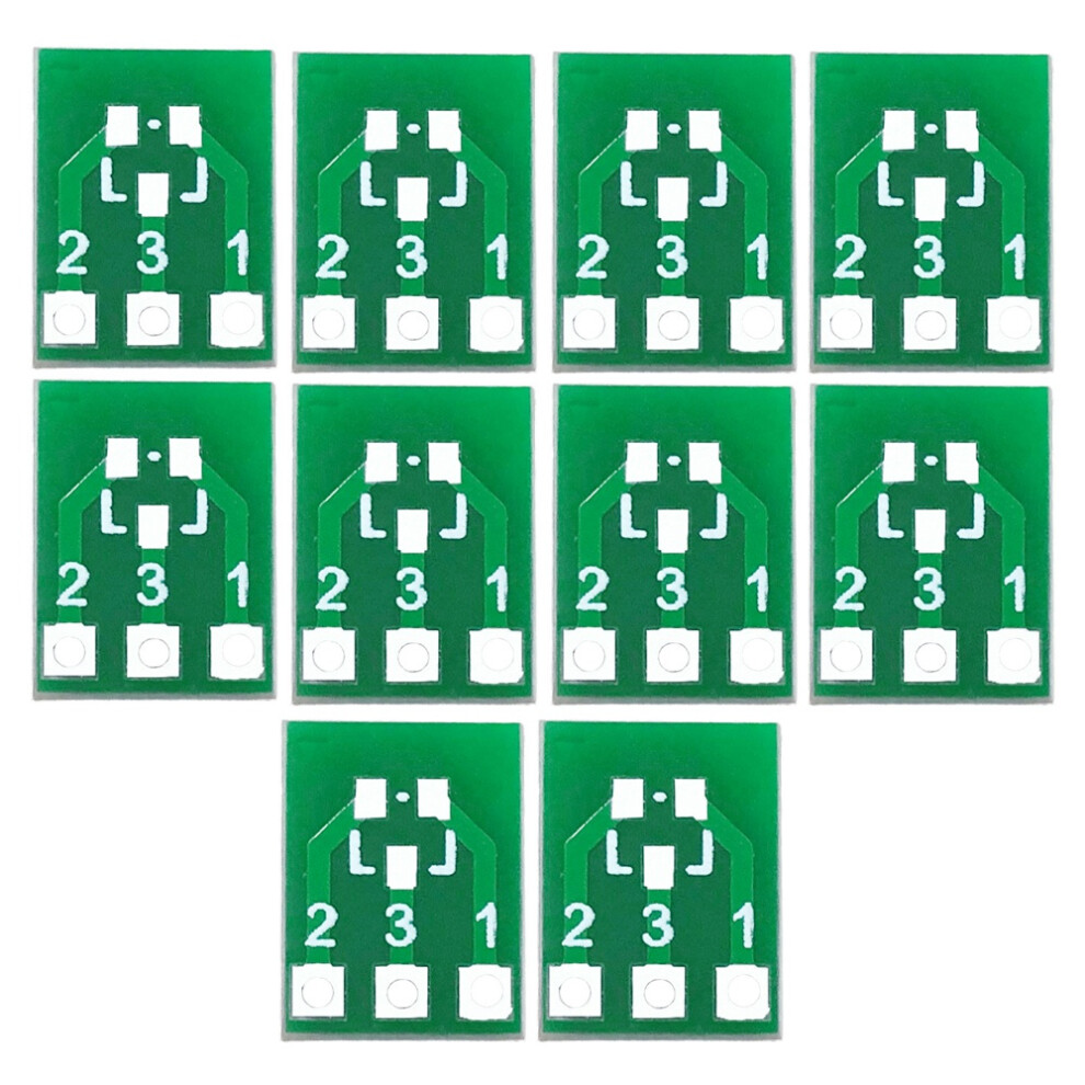 10Pcs Sot23 Sot23-3 Turn Sip3 Double-Side Smd Turn Dip Sip3 Adapter 4713779691213