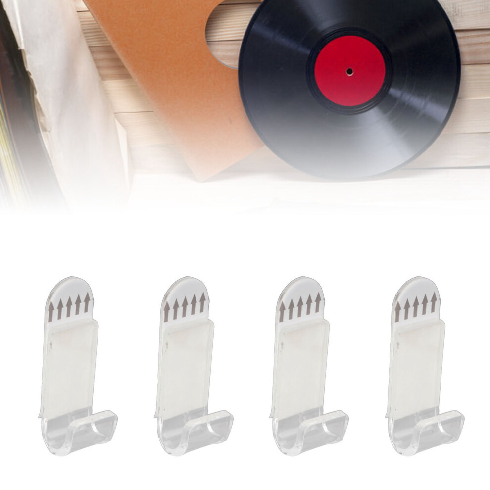 30 Set Acrylic Record Wall Mount 5Mm Punch-Free Floating Shelf Transparent 9351334575940