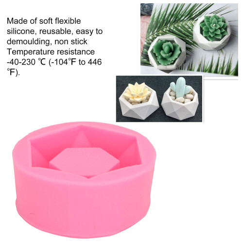 Moule en silicone pour pot de fleurs hexagonal – Jardinière réutilisable 2