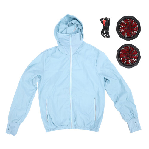 Women's Air Conditioned Cooling Jacket XL 3 Blade Wind 3-Level USB Powered 1