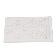Moulage en silicone relief - vintage 8x8 cm transparent