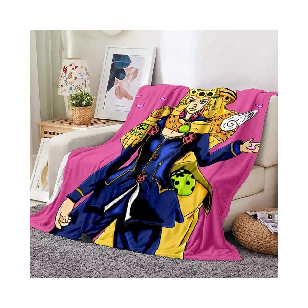 (24, 150x100CM-40x60inch) Jojo Anime Soft Plush Sofa Bed Throwing Cartoon Picnic Thin Blankets Modern Flannel Blanket Cover Gedruckt Bettdecke Geschen-image-OPC-PJD2GQJ-NEW