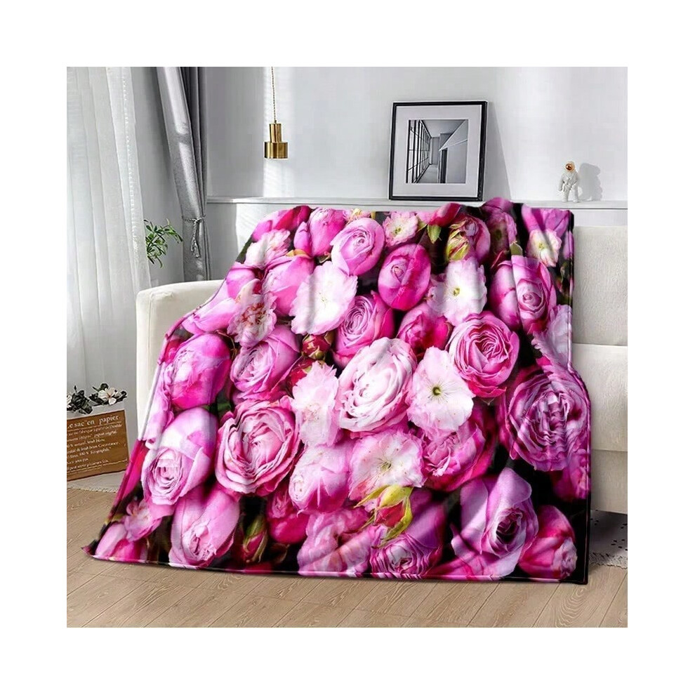 (28, 75X95CM) HD Pretty Flower Daisy Rose Chrysanthemum Blanket,Soft Throw Blanket for Home Bedroom Bed Sofa Picnic Travel Cover Blanket Kids-image-OPC-PJD2JBX-NEW