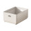 Boîte de rangement extensible blanche rectangulaire de grande taille 2