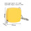Mini porte-clés mètre ruban 1 m jaune 12,5 mm 2