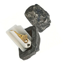 Scatola porta chiavi in pietra finta, 8,3x5,7x4,5 cm, plastica