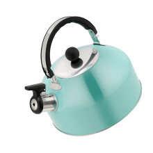 Pfeifender Teekessel aus Edelstahl, 3,0 l, mit flachem Boden