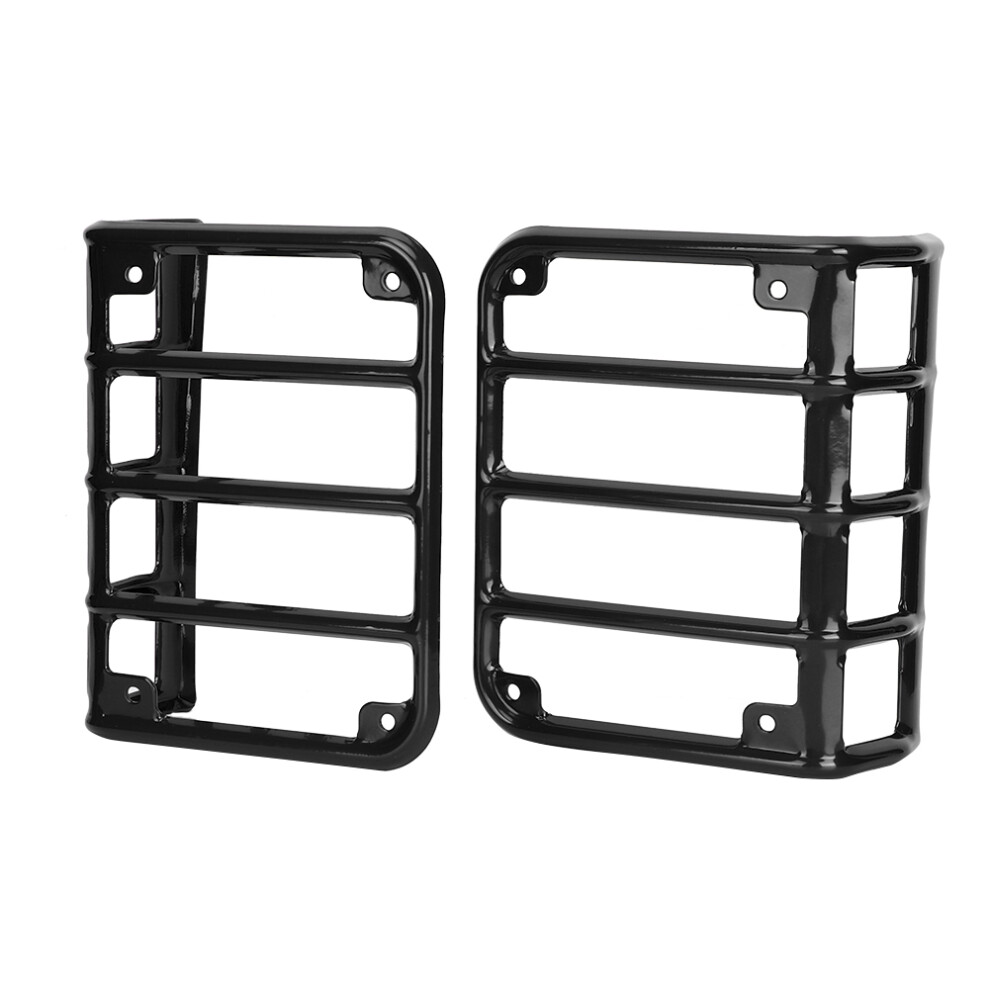 Rear Taillight Cover Guard Protector For Jeep Wrangler Jk Black 5031334580802