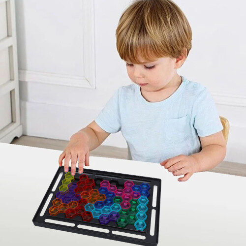2-in-1 3D-Perlen-Puzzle - Brett 21x14,5cm bunt
