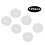 Eyelash Extension Glue Rings - 100-Pack Disposable Adhesive Holders 10