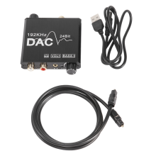 192KHz Digital to Analog Audio Converter with Bass &Volume Adjustment