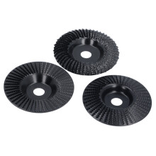 3 pièces Roue de meulage noire pour bois Ø 100 mm alésage 16 mm