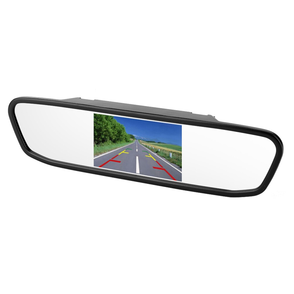 4.3In Car Rearview Mirror Hd Monitor Tft Lcd Screen Dual Video Input 8771334582563