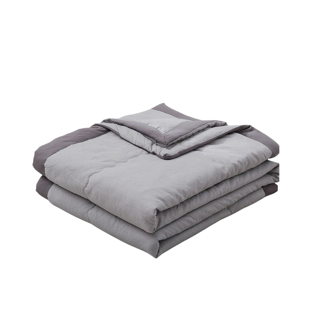 (Grey, 140*200cm) Quilt Cooling Summer Air Conditioner Blanket Kids Nap Adult Bedding Students-image-OPC-PJD2VTF-NEW