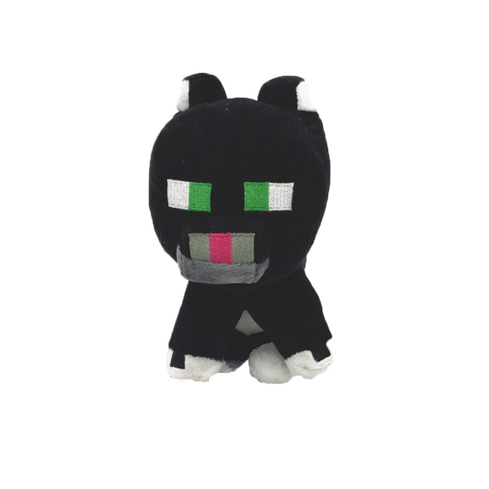 ( Cat-18Cm) Minecraft Plush Toys Minecraft Creeper Enderman Wolf Stuffed Toys Pixel Doll Black