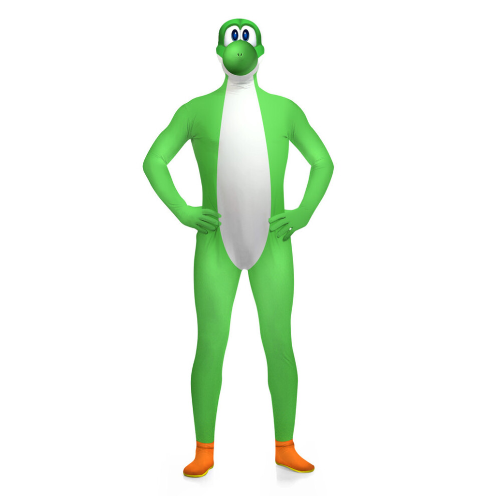 (, M) Super Bowser Mario Yoshi Piranha Plant Buzzy Beetle Cosplay Leotard Costumes Green
