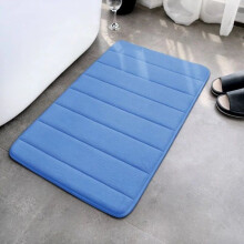 (Royal Blue, 50*80cm) Ground Fleece Coral Mats Bathroom Rug Non Slip Dirt Resistant Mat Floor Toilet