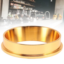 Anillo dosificador de café de acero inoxidable dorado de 58 mm