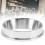 57,5 mm silberfarbener Edelstahl-Kaffee-Dosierring 16