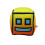 (Yellow Standard) Game Geometry Dash Character Plush Cushion Stuffed Toy Gift Expression Block 1