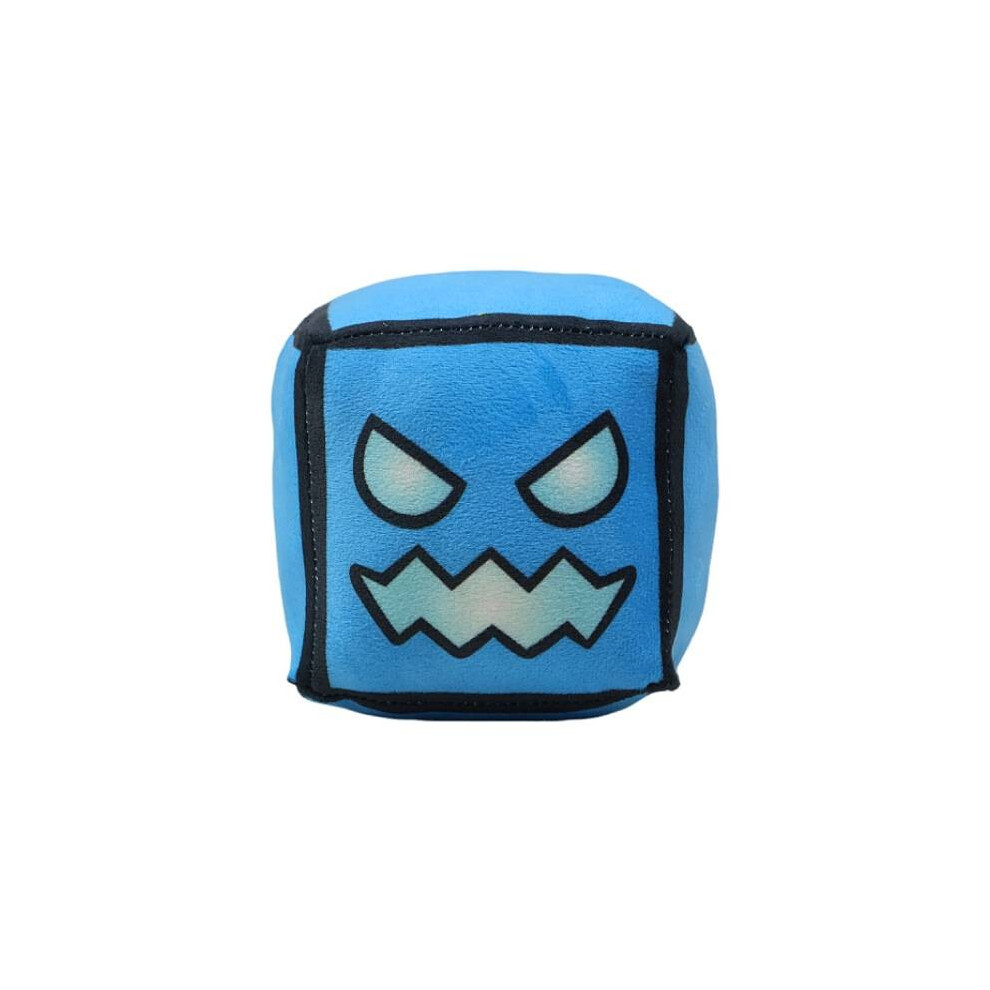 ( Demon) Game Geometry Dash Character Plush Cushion Stuffed Toy Gift Expression Block Blue