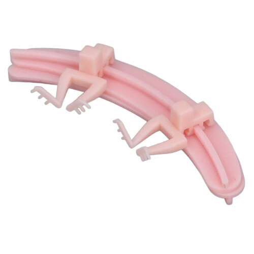 Séparateur d’extensions de cils en silicone rose réutilisable