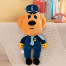 (Yellow, 30cm) Sheriff Plush Labrador Toy Childern Student Gift Home Decoration Present Dog