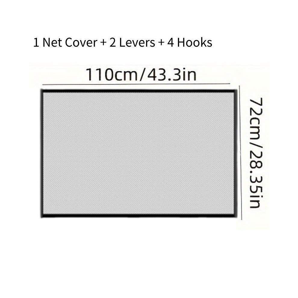 (110cm/43.31in)Clôture de sécurité rétractable clôture porte pour animaux bébé filet de sécurité chien chat durable