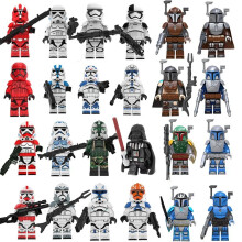 (24PCS Star Wars - 6) 24PCS Star Wars Minifigures Minifigures Kid Toys Gift Fit Lego