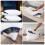 (Mid)Hilton oreiller pur coton blanc coussin intérieur doux chambre sommeil maison rectangle 15