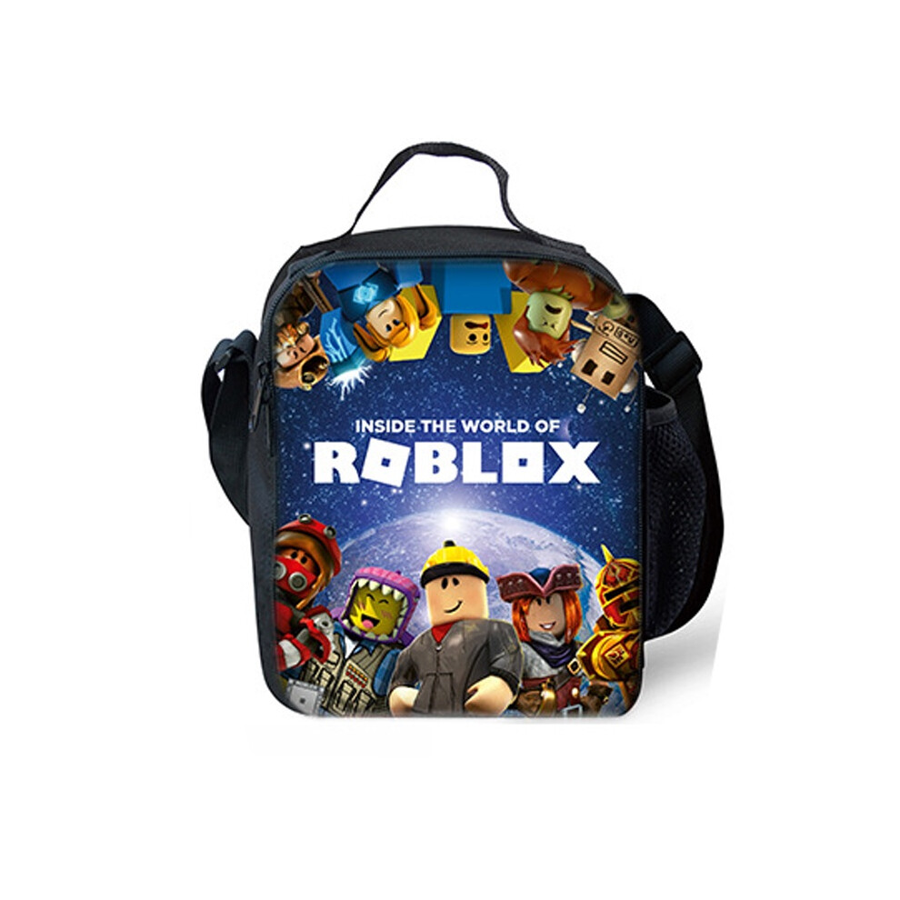 (Lunch Bag-Universe) Lunch Backpack Roblox Bag Box Pencil Pouch Large Cpacity Shoulder Bag Schoolbag
